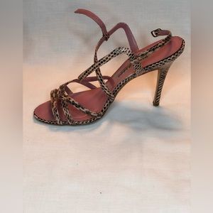 Manolo Blahnik Snakeskin Sandal